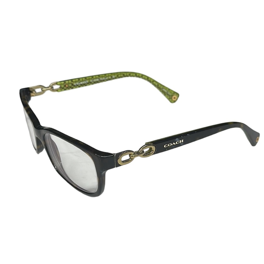 Coach HC5232 Fannie Dark Tortoise/Green Sig C Eyeglass Glasses Frames 52-16 135 - Picture 9 of 15